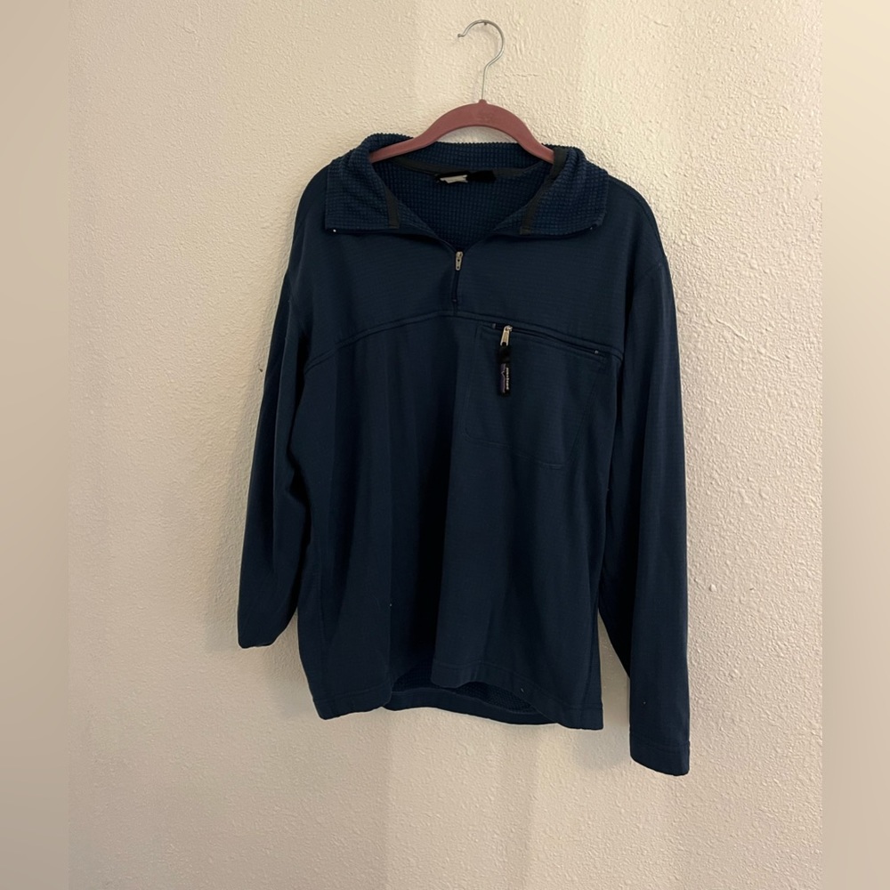 patagonia dark blue quarter zip!